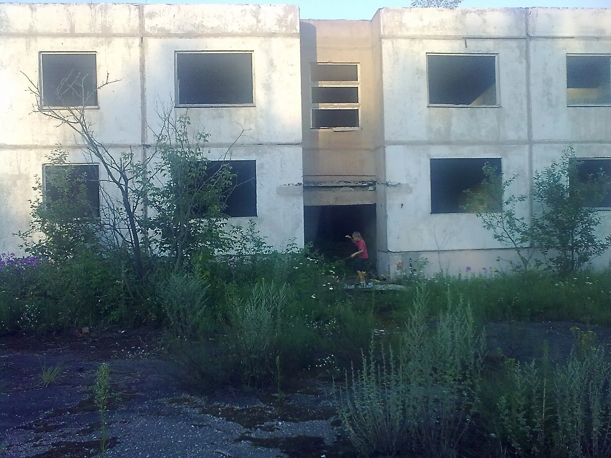 Abandoned building in the abandoned town
