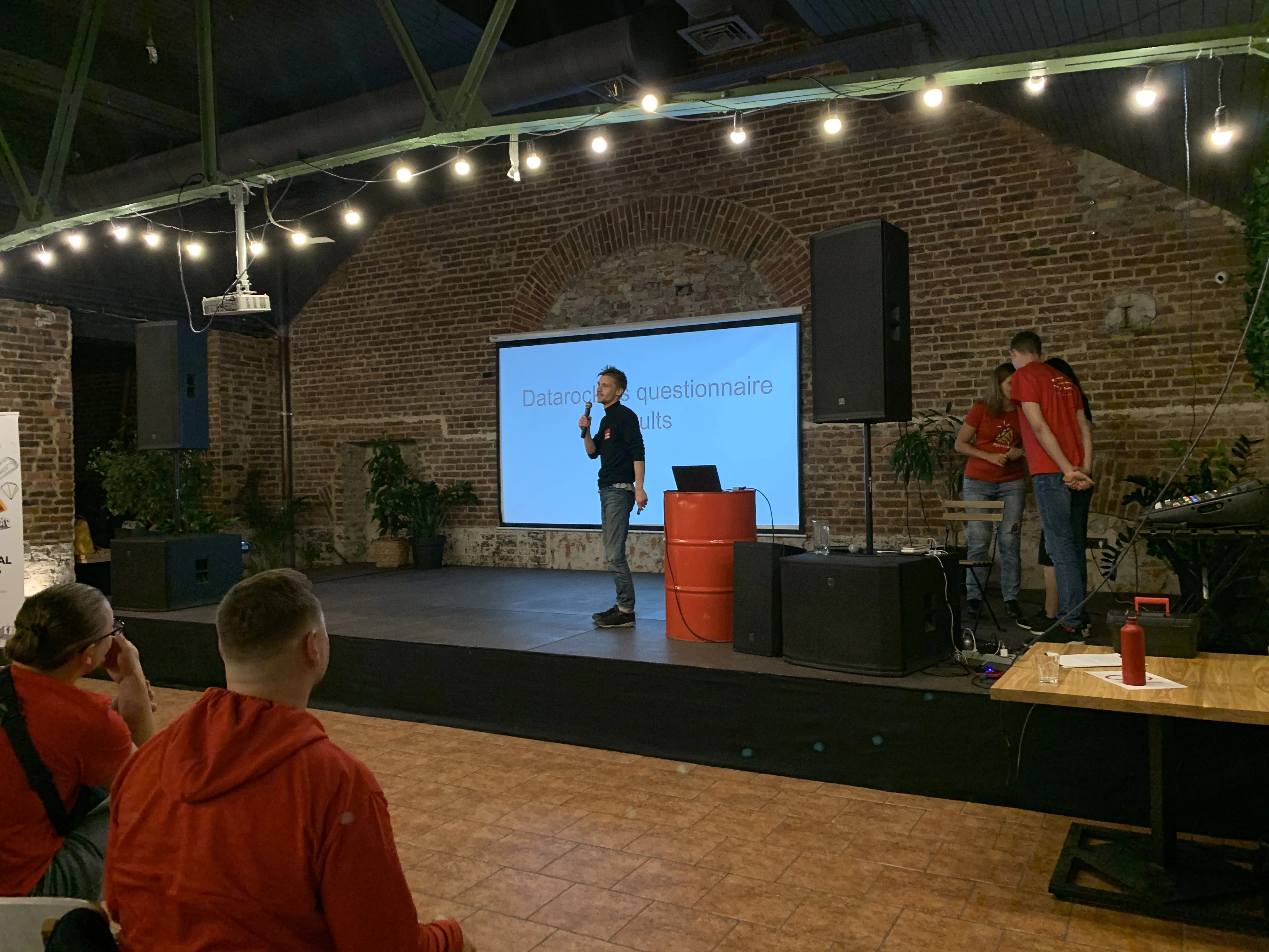 Alex speaking at Pivorak