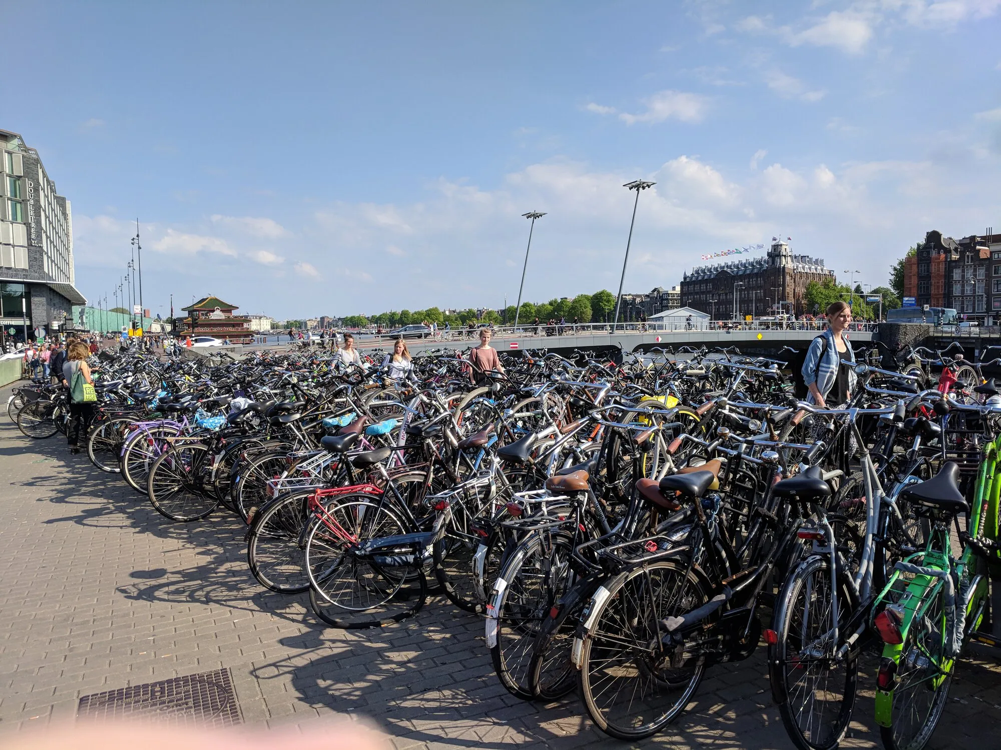 Big parking with a lot of bicycles