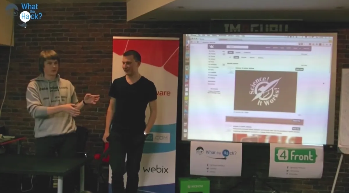 datarockets founders present project at “What the Hack” hackathon on October 2014